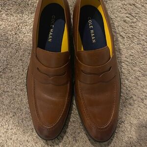 Cole Haan Men's Tan Leather Slip-Ons